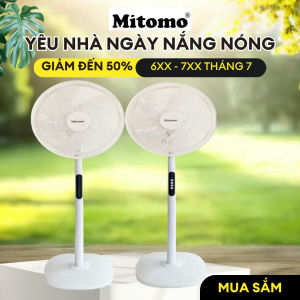 Quạt lửng Đứng Mitomo FCE-60AE có điều khiễn từ xa hẹn giờ - Bảo hành 2 năm