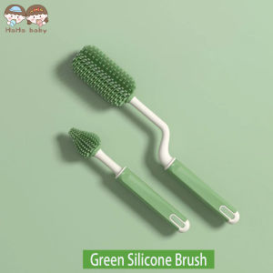 HAHA BABY 6pcs Baby Bottle Brush Cleaner Set Removable Cleaner Sponge Plastic Bottle/Nipple/Straw Cleaning Brush Set