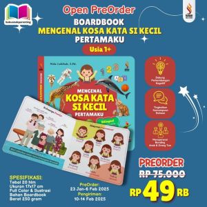 Boardbook Bilingual Indonesia Inggris: Mengenal Kosa Kata Si Kecil Pertamaku Penerbit Ranah Buku