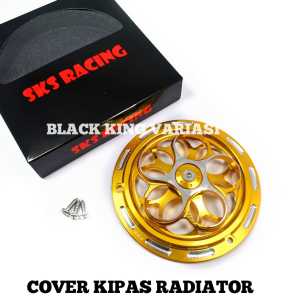 Cover Pelindung Kipas Radiator Full Cnc Universal Cover Tutup Kipas Motor Spinner Cover Pelindung Motor