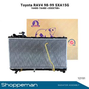 12151 TOYOTA RAV-4 RAV4 1998-1999 SXA15G RADIATOR ASSEMBLY A/T 350x708x26mm PA26 1ROW 16400-7A480 16400-7A500