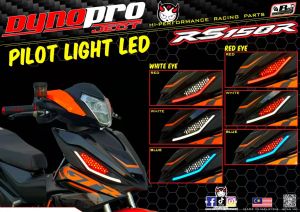 DynoPro Rs150 / Y15zr / Vf3i 185 / Lc135 V4 / V5 / V6 / V7 Led Pilot Light With Running Signal Led Mata Gaban PnP Yamaha Lc135 V4 V5 V6 V7 Honda Rs150 V1 V2 Winner150 V1 / V2 Spark135 Exciter135 Jupiter135 Sym Vf3i 185 Y15Zr V1 V2