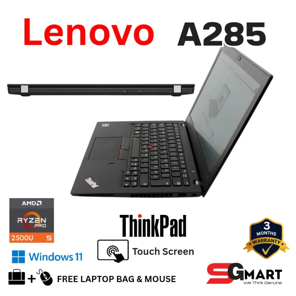 Lenovo ThinkPad A285 12.5” Business Laptop with AMD Ryzen™ PRO