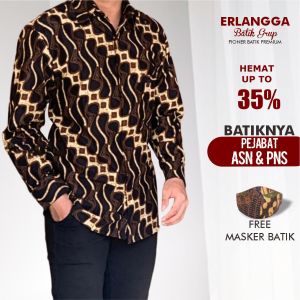 Baju Batik Pria Lengan Panjang: Kemeja Batik Pria Kantoran & Populer