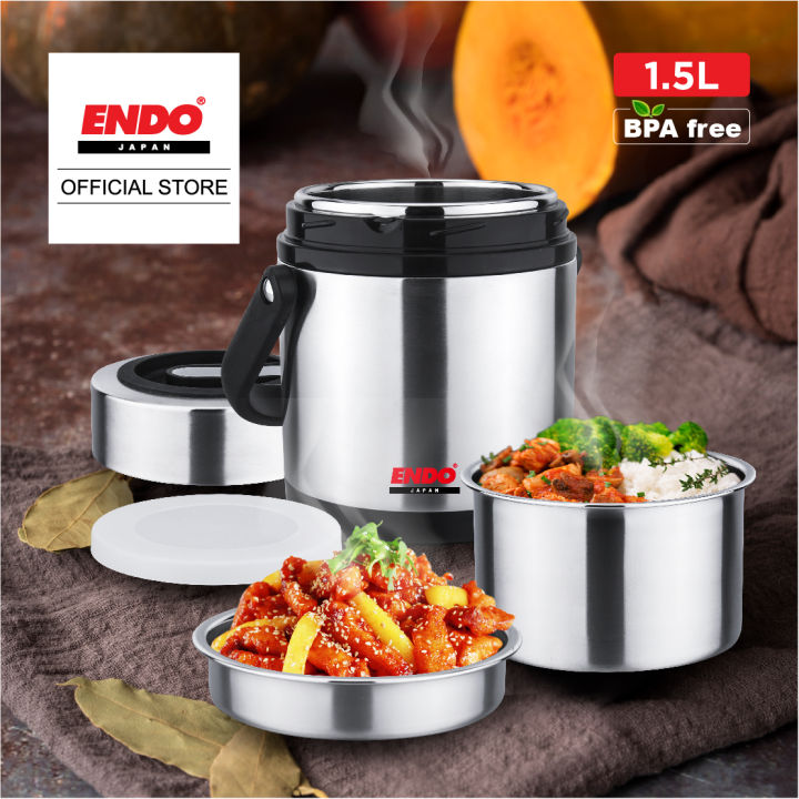 ENDO 1.5L STAINLESS STEEL THERMAL FOOD JAR - CX-4006 (11.11 Bundle