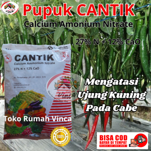 Pupuk CANTIK 1 Kg Kemasan Pabrik CALCIUM AMMONIUM NITRAT Pupuk Calcium