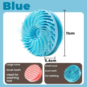 Silicone bath brush exfoliating bath shampoo brush effectively cleans the body revitalizes scalp skin SPA tool