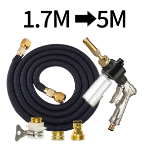 "FREE Water Gun Nozzle + Full Stretchable Hose Set with Freebies!"