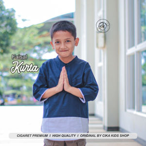 Kurta FAISAL KIDS / Kemeja anak laki laki terbaru 2025 / Koko anak 100% cigaret / CIKA KIDS STORE