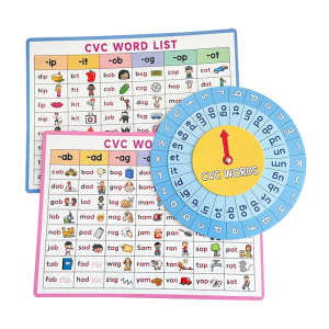 CVC Phonics bàn xoay CVC danh sách từ tiếng Anh giáo viên công cụ hỗ trợ giảng dạy Dễ sử dụng cho trẻ em thực hành Đọc Tiếng Anh
