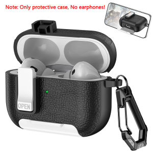 เคสป้องกันสำหรับ Airpods 4 3 2 1ปลอกหูฟังหรูหราสำหรับ Apple Airpods Pro 2 Pro 3ปลอกหุ้มกันกระแทกพร้อมตะขอ
