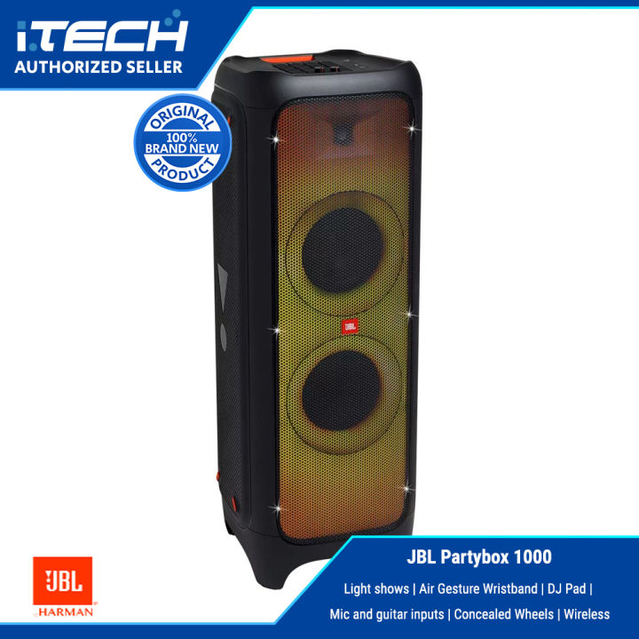 JBL PartyBox 1000 Portable Wireless Speaker | Mic and guitar inputs ...