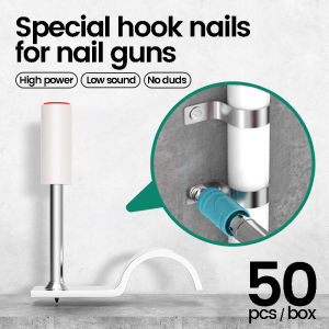 GIFT 100PCS Steel Nail Gun Manual Mini Rivet Ceiling Wall Tool Anchor Trough Device Home Fastener Metal Working Tool Rivet Heavy Duty Nail Gun Nail Machine Nail Pipe Nails