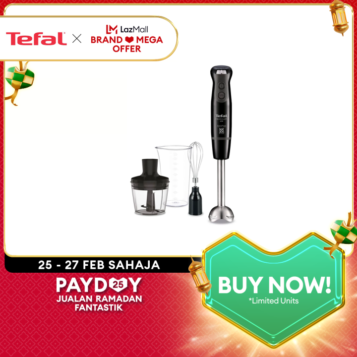 Tefal Optitouch Hand Blender (HB8338) (Hand Blender/ Pengisar) Lazada