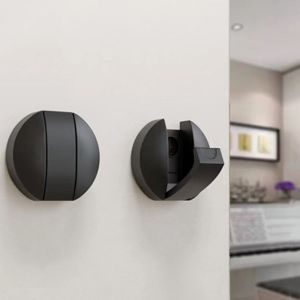 LMS70 Space Aluminum Folding Wall Hook Round Matte Black/Gold Coat Hook Modern Invisible Towel Hanger Home