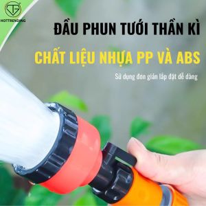 Đầu Vòi Phun Rửa Xe Đầu Vòi Nước Tưới Cây Đa Năng Vòi Xịt Phun Sương Làm Vườn Tưới Cây
