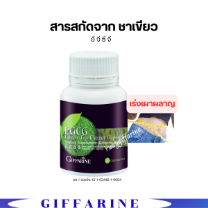 (ส่งฟรี) ชาเขียวแคปซูล ชาเขียวสกัด อีจีซีจี กิฟฟารีน EGCG GIFFARINE การเผาพลาญ ลดไขมัน EGCG GIFFARINE