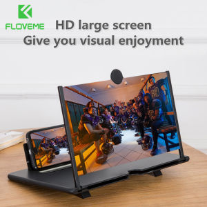 FLOVEME 3D Phone SScreen Magnifying HD Glass Mobile Phone Movie Smartphone Stand Folding Amplifier HD Video Magnifying Glass