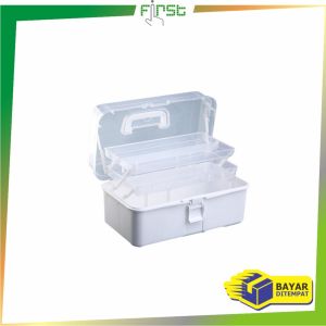 FH-C1050 Kotak Penyimpanan Kotak Obat 3 Tingkat Tool Box Kotak Jepit Rambut Storage Box Serbaguna