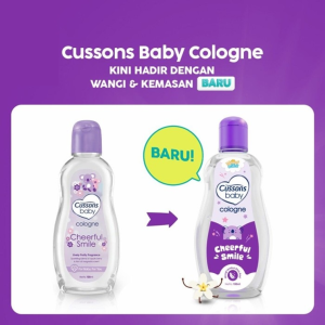 CUSSONS Baby Cologne 100mL Original BPOM Scent Beautiful Sunshine Happy Fresh Soft Touch Lovely Kiss Cheerful Smile Sparkling Joy