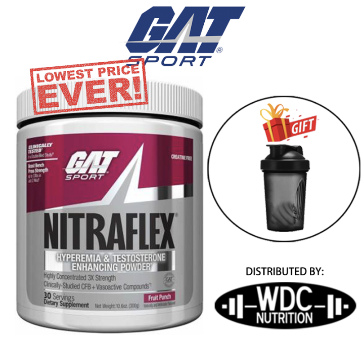 GAT Nitraflex PreWorkout (30 Servings) Energy Booster, Strength