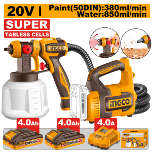 INGCO 20V CORDLESS SPRAY GUN | CSGLI20062 CSGLI2006