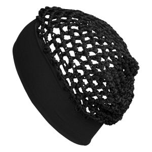 MIRELAE Solid Color Stretchy Hair Net Cap Soft Comfortable Sleep Hairnet Head Cover One Size Protect Hairnet Long Straight/Curly