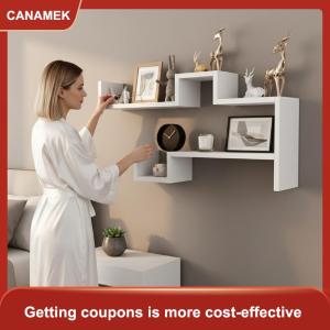 【CANAMEK 】 Wall-mounted Shelves For Living Room And Bedroom Featuring Simple Freely Combinable And Creative Grid Designs