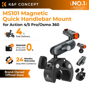 K&F CONCEPT MS101 Magnetic Quick-Release Handlebar Mount for Bike/Motorcycle Action 4/5 Pro/Osmo 360