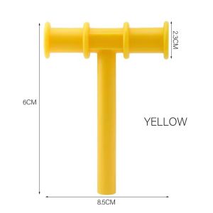 T Shape Silicone Teether Speech Therapy Teeth Massager Adult Kids Speak Oral Muscle Rehabilitation Training Chewing Tube Tool