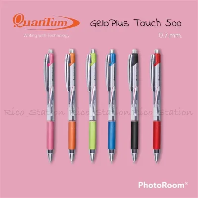 ( 1 ด้าม ) ปากกาลูกลื่น 0.7 มม . Quantum GeloPlus Touch 500 หมึกสีน้ำเงิน ควอนตั้ม