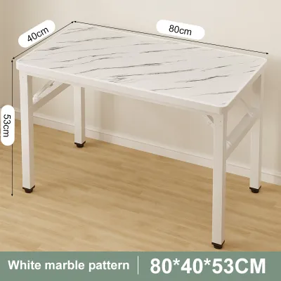 KEKEE Marble Texture Foldable Banquet Table Event Folding Dining Table Computer Table Imitation Marble Study Writing Desk Meja Lipat 折叠桌