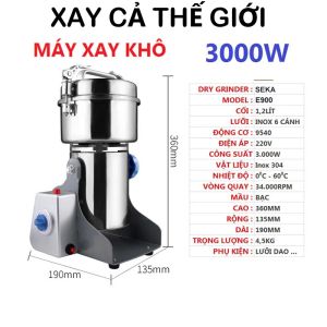 Máy Xay Bột Khô SeNka 3000W – Đa Năng Xay Cực Mịn Nghiền Ngũ Cốc & Hạt Khô Nhanh Chóng