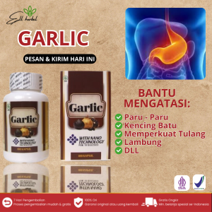 HERBAL GARLIC -  Obat Paru - Paru Kencing Batu Memperkuat Tulang Lambung DLL