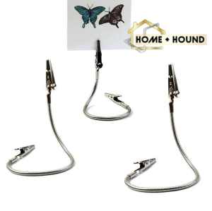 HOME+HOUND Double Head Alligator Clip Flexible Clip for Message Photo Memo Desktop Decoration Practical Clip Office Accessories