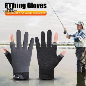 【New Arrival】 1 Pair Winter Fishing Gloves 2 Cut Fingers Sport Cycling Mitten Men Women Breathable Anti-slip Fishing Wear for Pesca Fitness