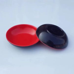 1/5pcs Japanese Round Sauce Dishes Food Dipping Bowls Melamine Seasoning Dish Saucer Plates 9-inch