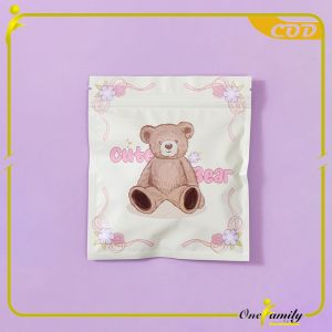 ONE-C1151 Plastik Ziplock Cute Bear Tempat Penyimpanan Aksesoris Serbaguna / Plastik Souvenir Klip
