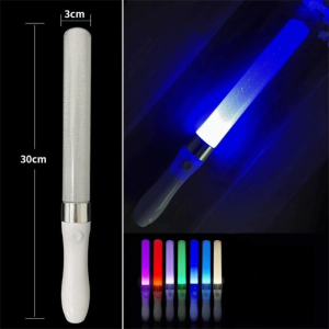 MODERNLUX 7 Colors Changing LED Glow Stick Waterproof Luminous Flashing Lightstick Colorful Battery Operated Light Stick Kpop Concert