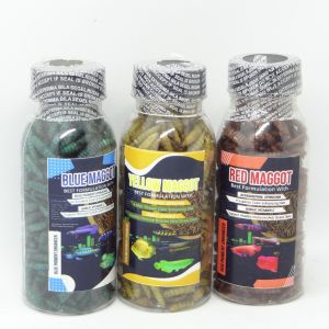 Kemasan botol Maggot BLUE/YELLOW/RED