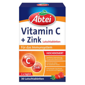 Abtei Vitamin C + Zink Lutschtabletten – trợ thủ đắc lực cho hệ miễn dịch hộp 30v
