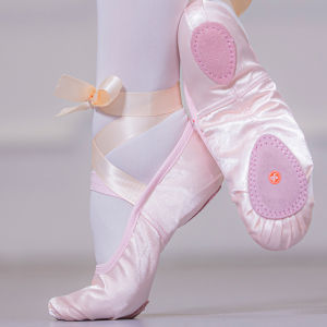 LOLANTA Girls Ballet Dance Shoes Canvas Soft Sole Ballet Slippers Children Practise Ballerina Shoes Women Adults Slippers Indoor Dance Shoes