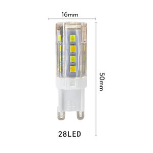 10Pcs G9 Tri Color LED Bulb 5W 7W 9W 11W 13W 15W 220V No Flicker Eye Care Ceramic Base Chandelier Light Replace 20W To 120W Halogen Lamps For Home Decoration