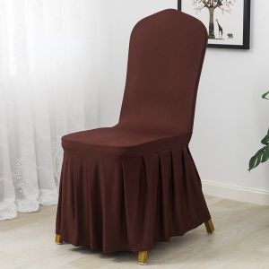 MLADEN Universal Banquet Chair Skirt Cover - 8 Colors Nice Skirt Chair Cover Dining Elastic Sarung Kerusi Banquet