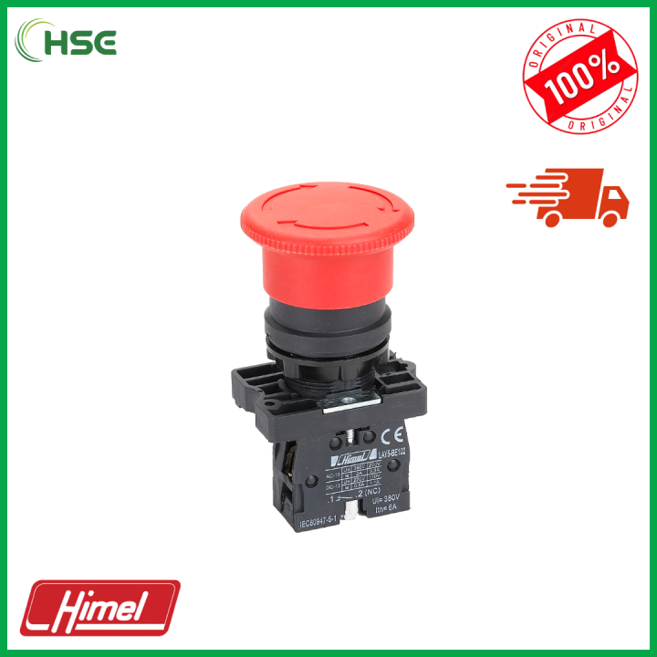 HIMEL HLAY5 Emergency Mushroom Head Push Button Red - HSE | Lazada