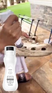 CozyNest 100ml White Shoe Cleaner Cleaning Shoes Care & Repair Agent Stain Remover Comes With Brush