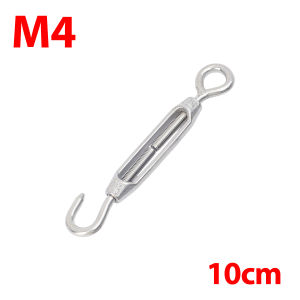 5Pcs Stainless Steel Hook and Eye Tensioners Rope Cable Tension Set Adjustable Garden M4 M5 M6 Wire Ropes Tensioner Locking Device