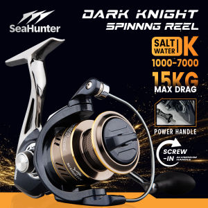SeaHunter DK 1000-7000 Reel Pancing Power Handle Saltwater SW Reel Spinning Pancing Putar Gulungan Air Laut Full Besi Semua Logam Memutar 14+1BB 5.2:1 Gear Ratio Tarikan Maksimal 15Kg Air Asin Murah Berkualitas Ril Pancing Dirancang Di Jepang #SEASIR