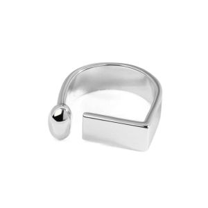 SCXXCXVVBB Metal Geometric Opening Square Ring Jewelry Accessories Silver Color Square Alloy Ring Vintage Gold Square Open Rings Party
