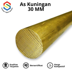 As kuningan 30 mm brass round bar